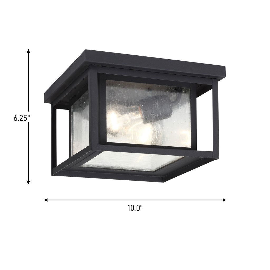 Generation Lighting Canada - 78027-12 - Two Light Outdoor Flush Mount - Hunnington - Black