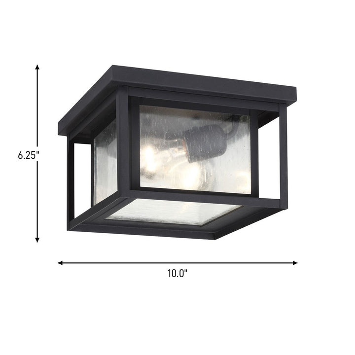 Generation Lighting Canada - 78027-12 - Two Light Outdoor Flush Mount - Hunnington - Black
