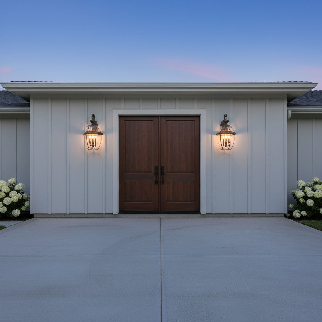 Generation Lighting Canada - 8040-71 - Three Light Outdoor Wall Lantern - Lancaster - Antique Bronze