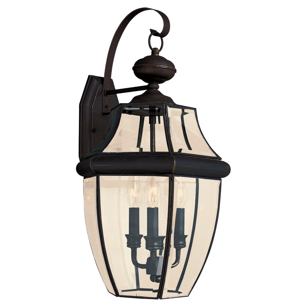 Generation Lighting Canada - 8040-71 - Three Light Outdoor Wall Lantern - Lancaster - Antique Bronze