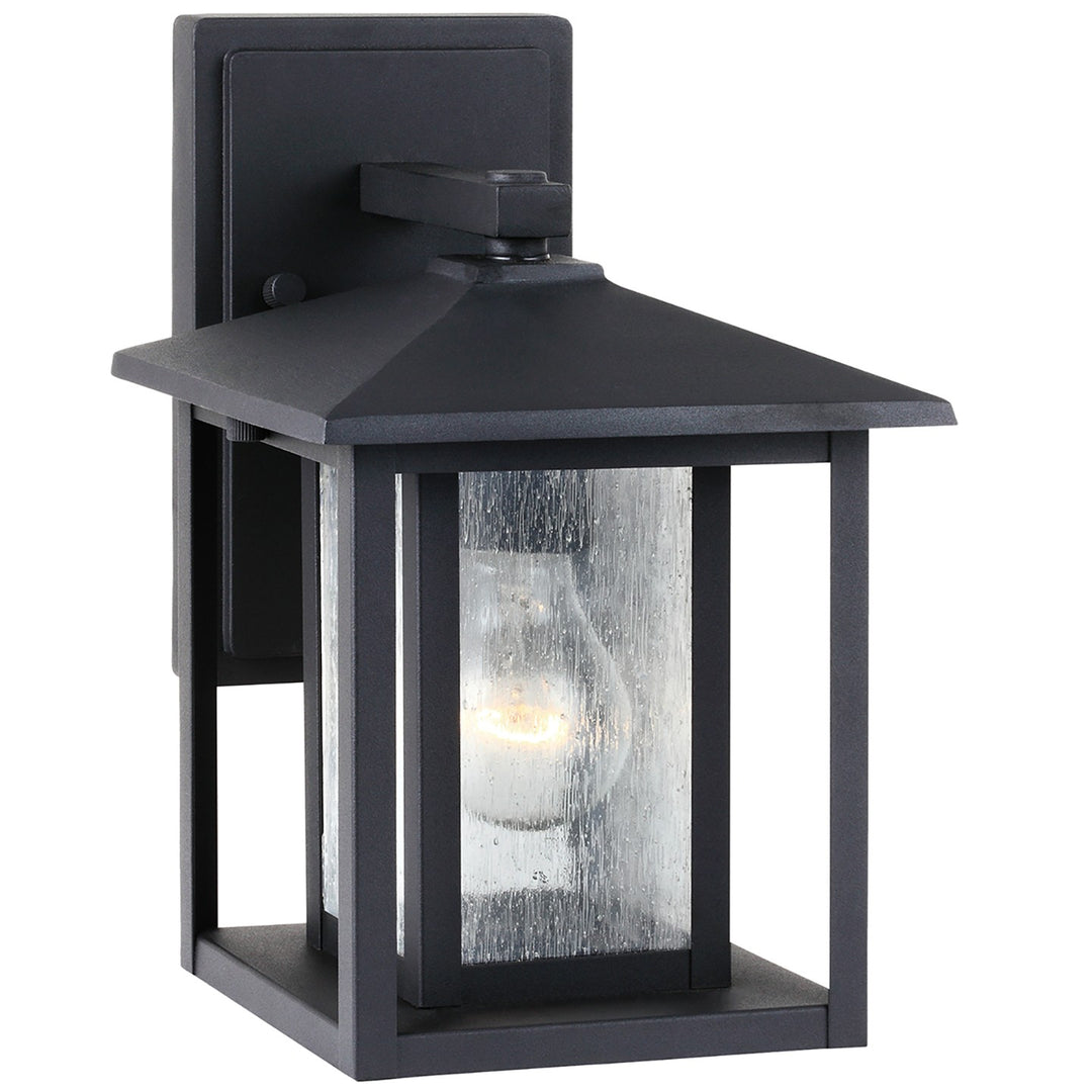 Hunnington One Light Outdoor Wall Lantern in Black - available from The Lighting Shoppe, trusted by Canadian homeowners