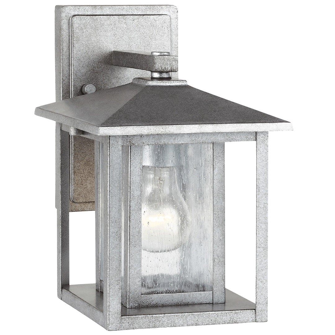 Hunnington One Light Outdoor Wall Lantern in Weathered Pewter - available from The Lighting Shoppe, trusted by Canadian homeowners