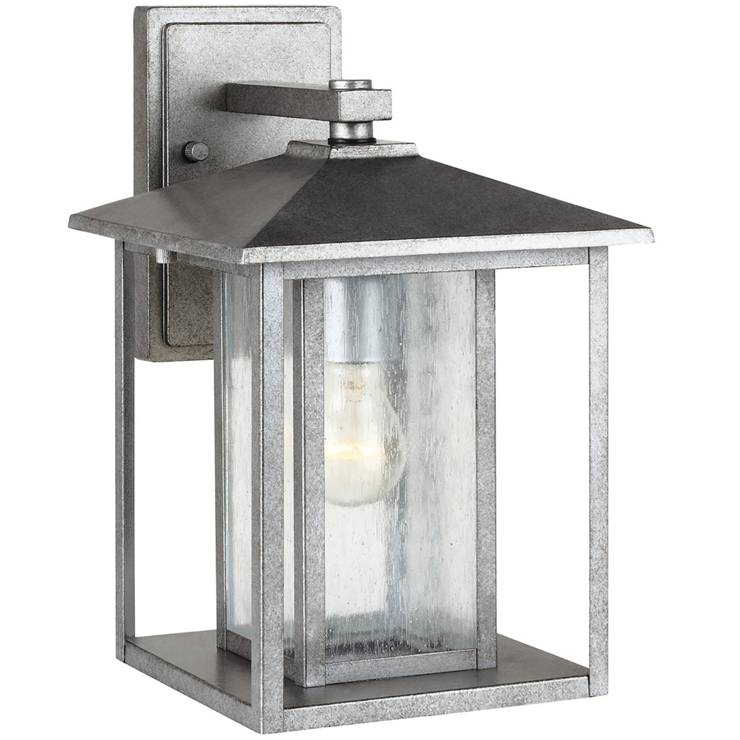 Hunnington One Light Outdoor Wall Lantern in Weathered Pewter - available from The Lighting Shoppe, trusted by Canadian homeowners