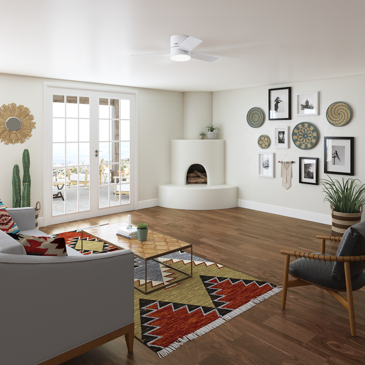 Minimus Low Profile with LED Light Hunter Fan Canada