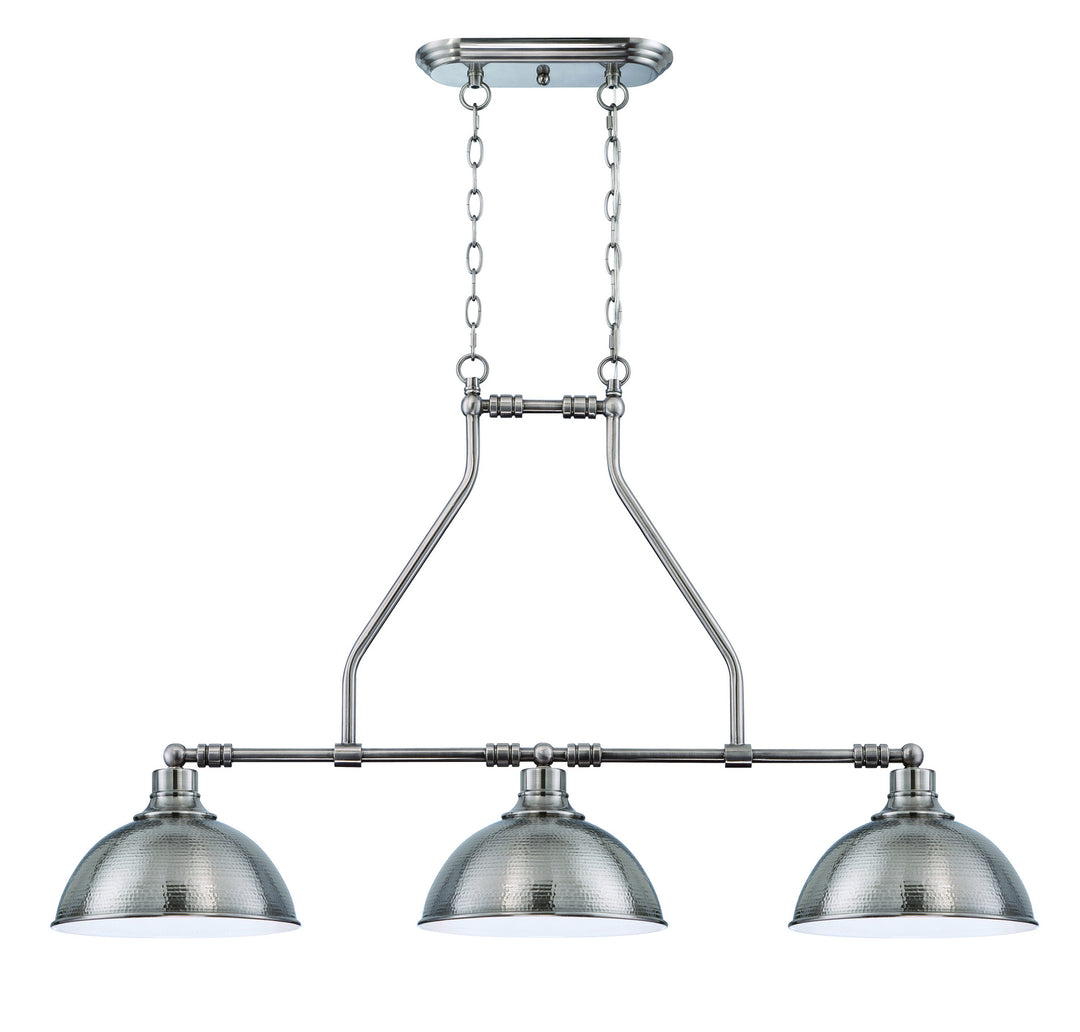 Timarron Three Light Island Chandelier in Antique Nickel - available from The Lighting Shoppe, trusted by Canadian homeowners