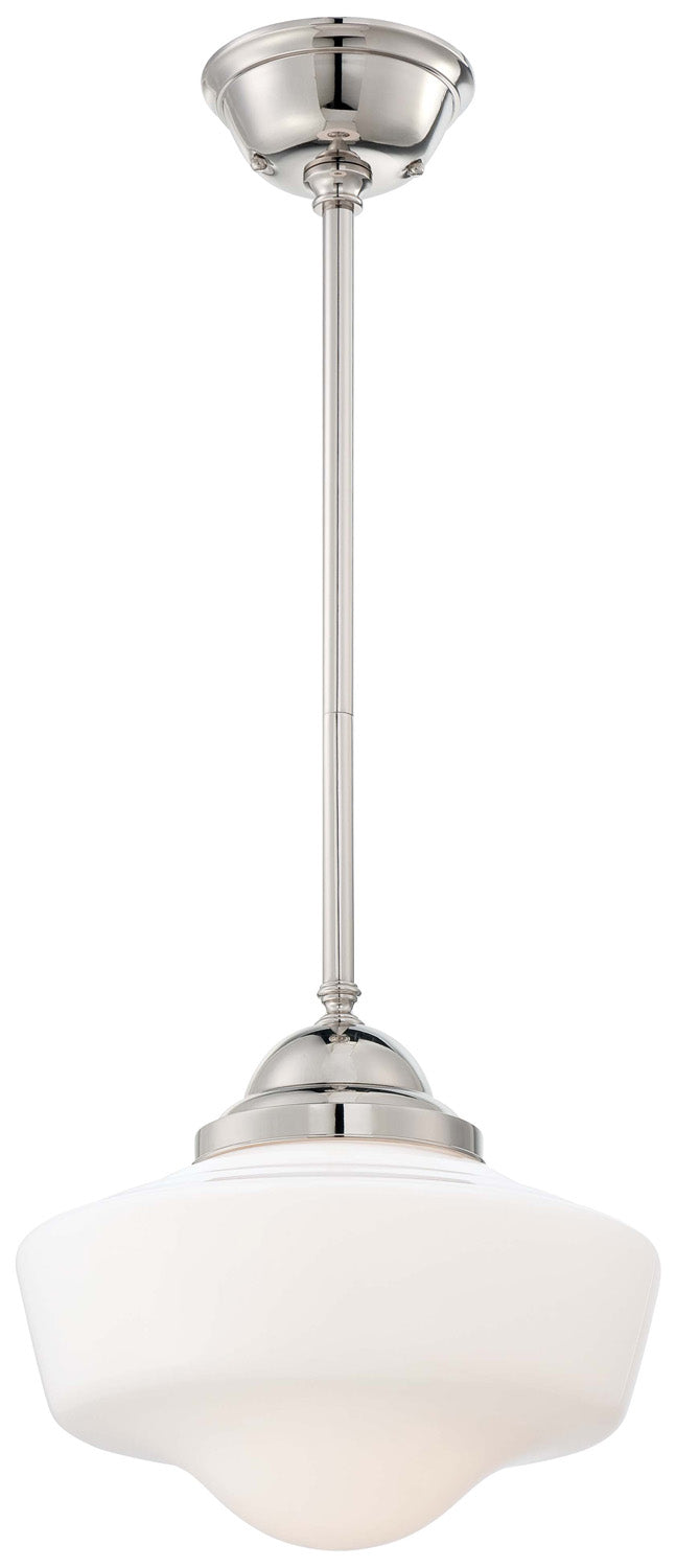 One Light Pendant in Polished Nickel - available from The Lighting Shoppe, trusted by Canadian homeowners