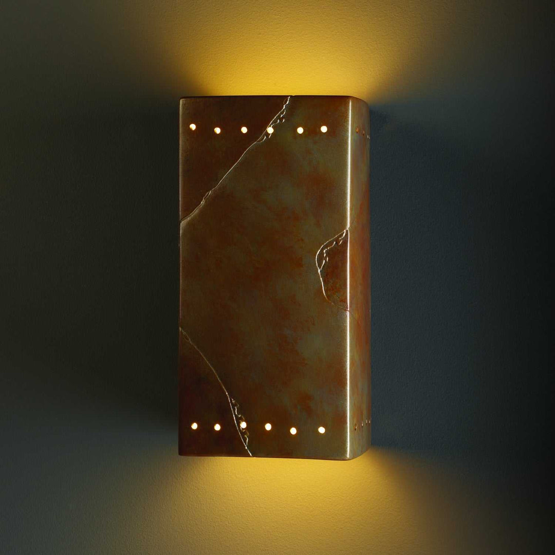 Ambiance Lantern in Tierra Red Slate Justice Designs