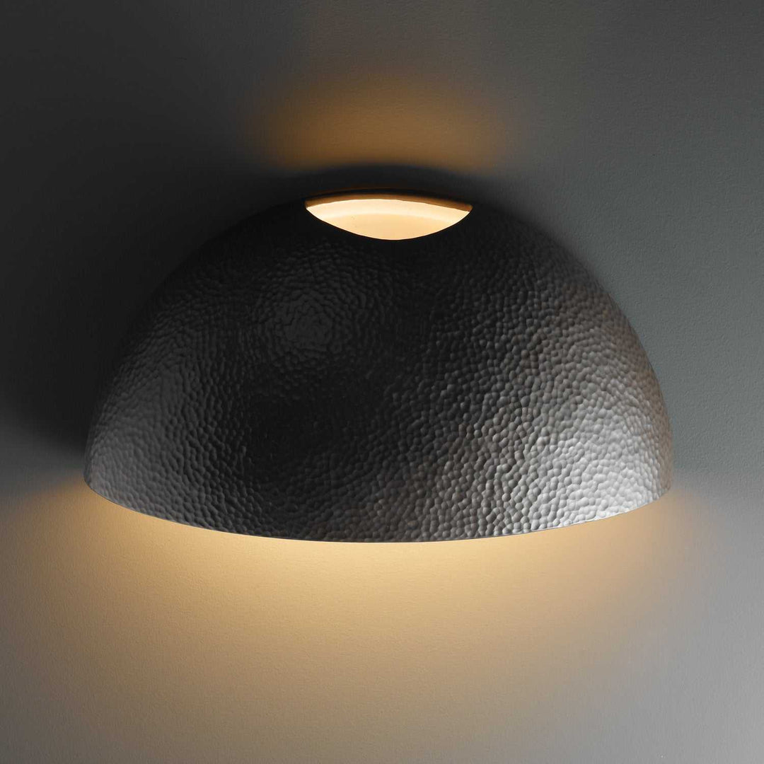 Ambiance LED Wall Sconce in Hammered Iron Justice Designs