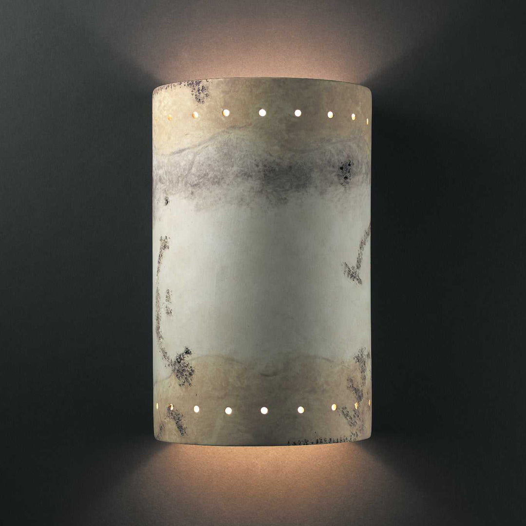 Ambiance Lantern in Greco Travertine Justice Designs