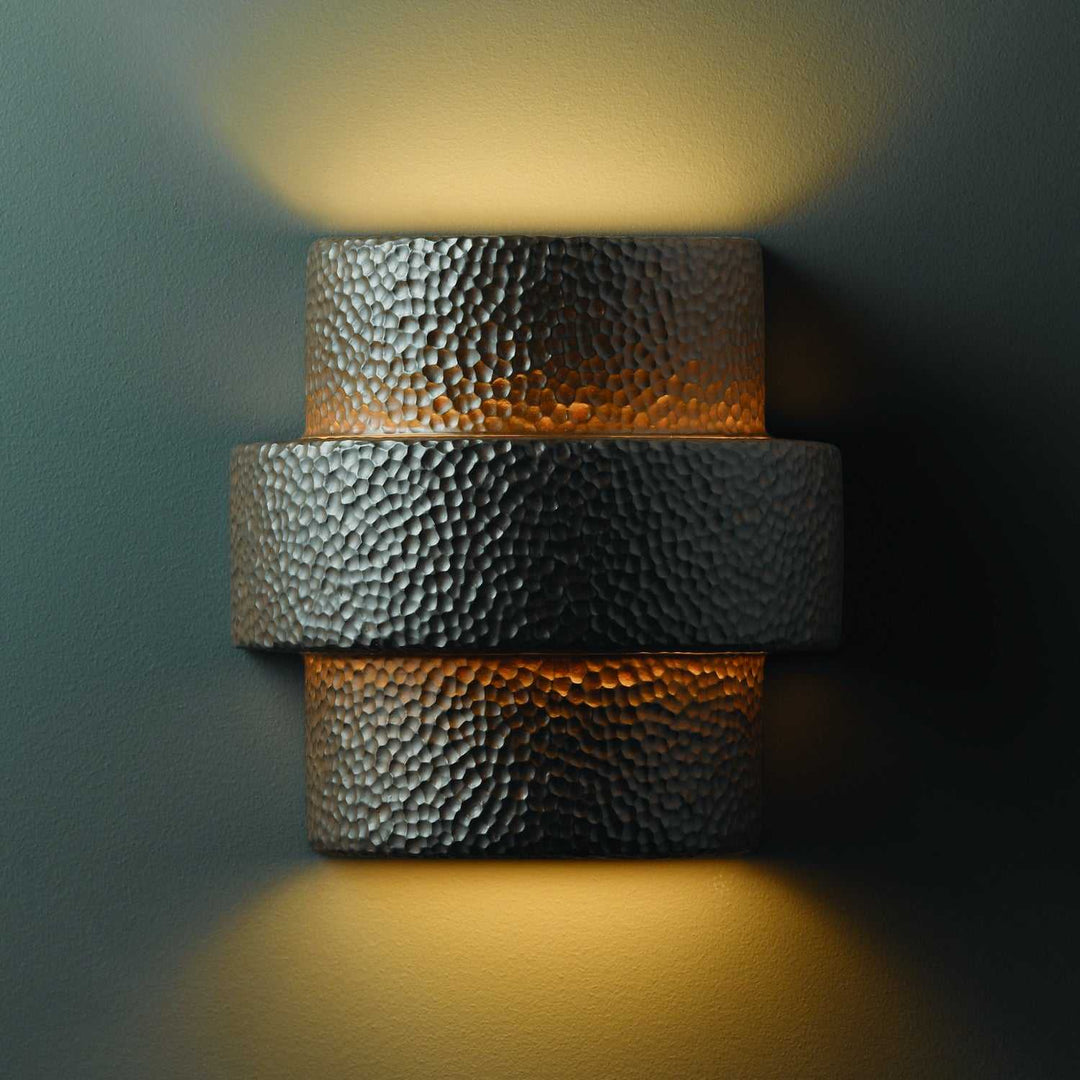 Ambiance Lantern in Hammered Iron Justice Designs