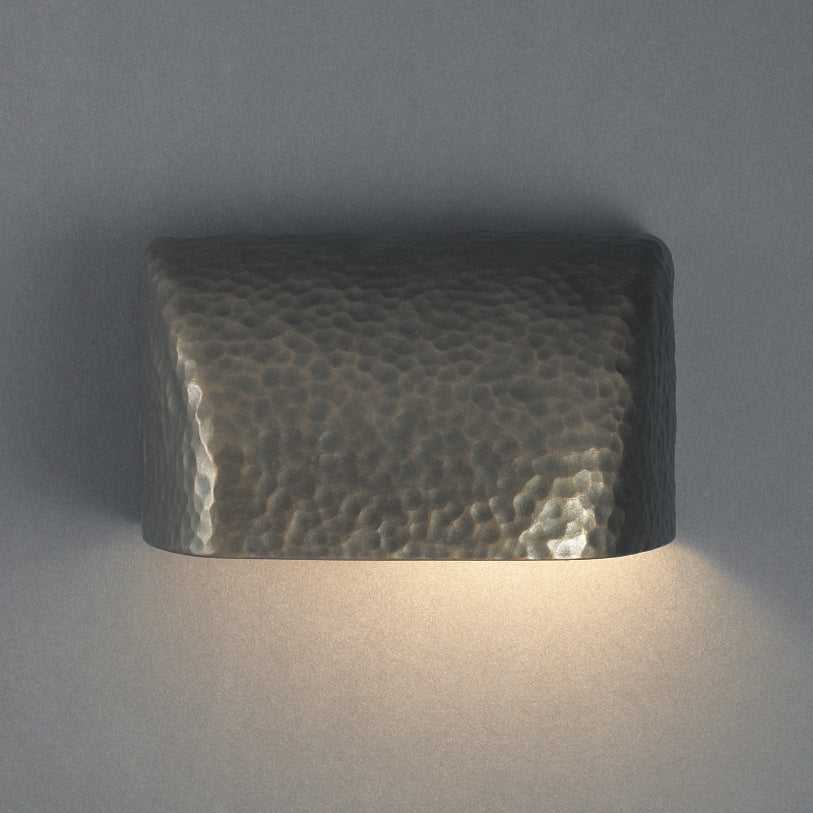Ambiance Lantern in Hammered Brass Justice Designs