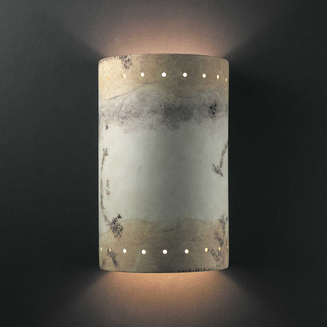Ambiance Wall Sconce in Greco Travertine Justice Designs