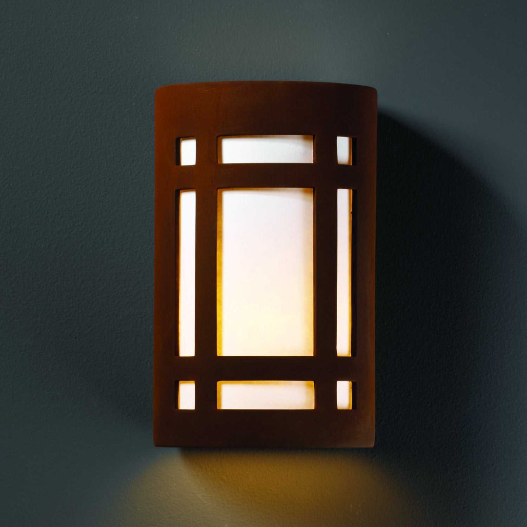 Ambiance Wall Sconce in Real Rust Justice Designs