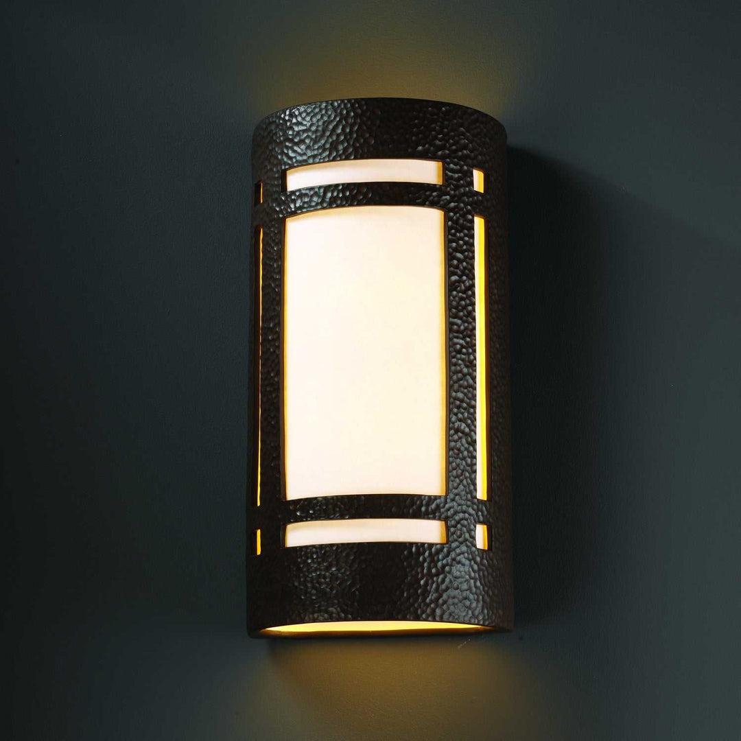 Ambiance Lantern in Hammered Iron Justice Designs