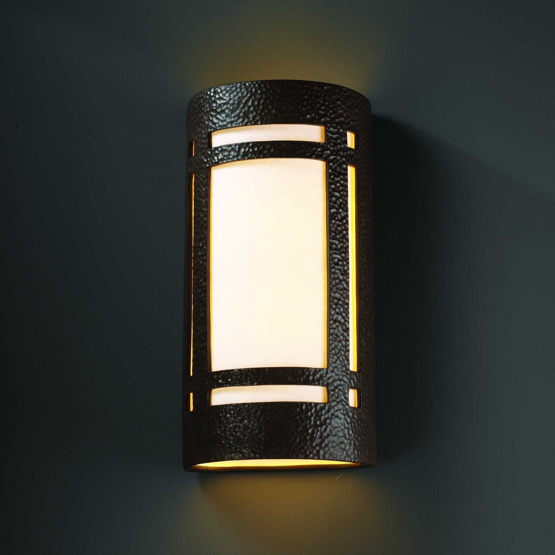 Ambiance Lantern in Hammered Iron Justice Designs