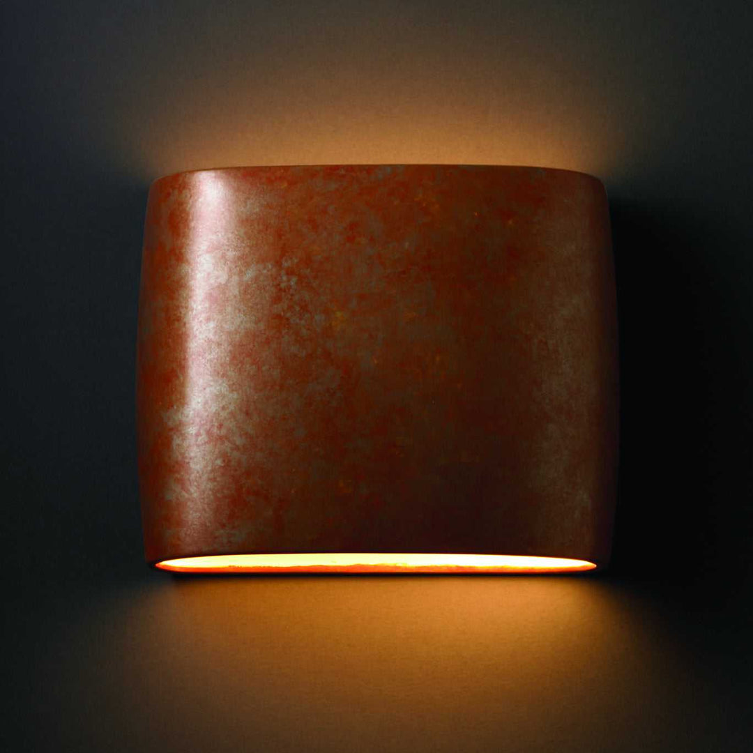 Ambiance Wall Sconce in Rust Patina Justice Designs