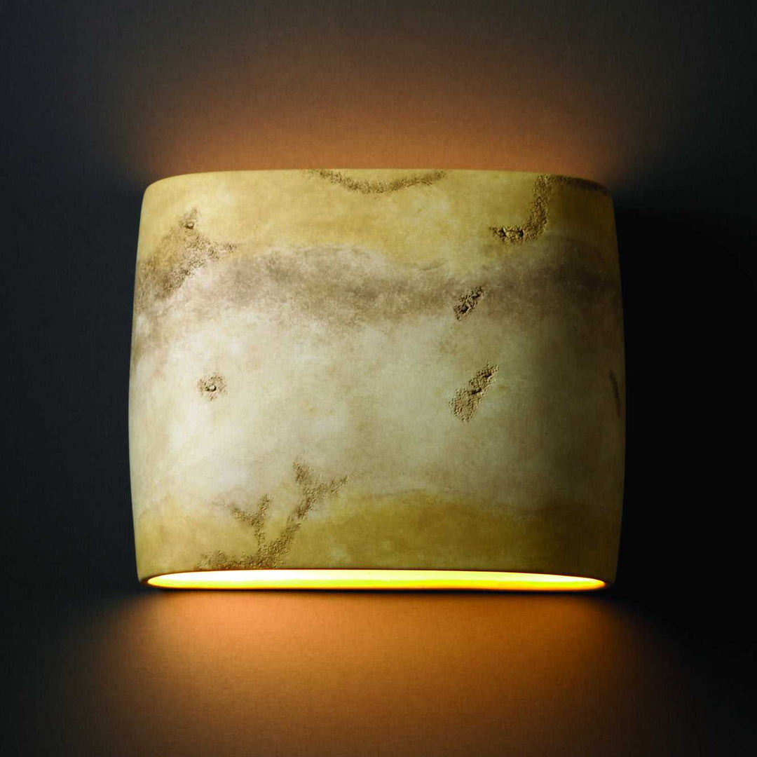 Ambiance Wall Sconce in Greco Travertine Justice Designs