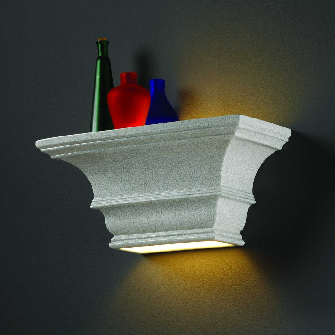 Ambiance Lantern in White Crackle Justice Designs