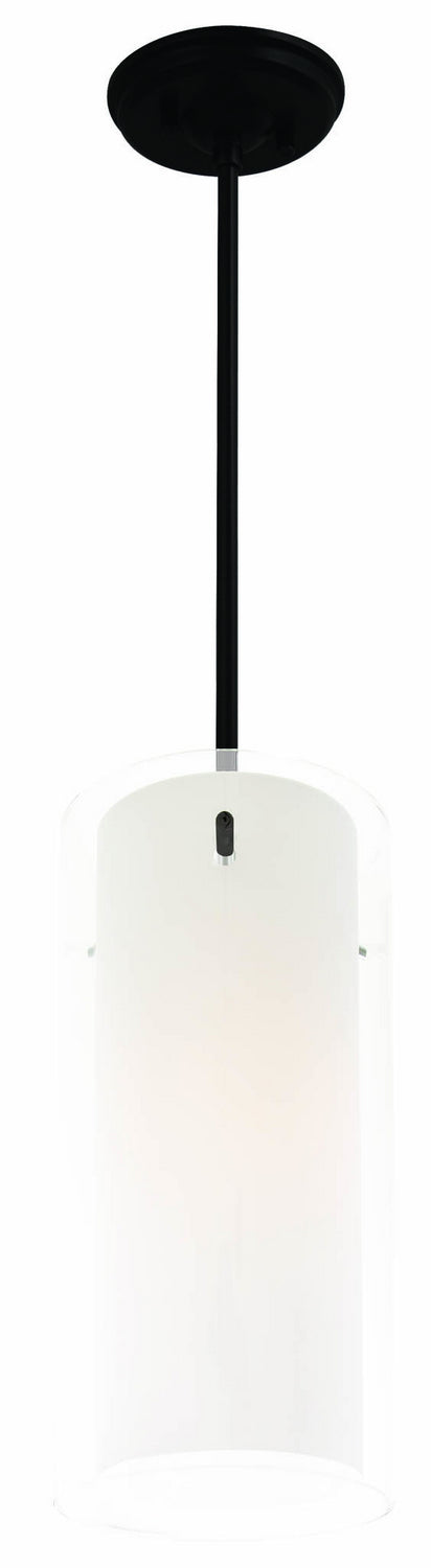 DVI Canada - DVP9021GR-OP - One Light Mini-Pendant - Essex - Graphite w/Half Opal Glass