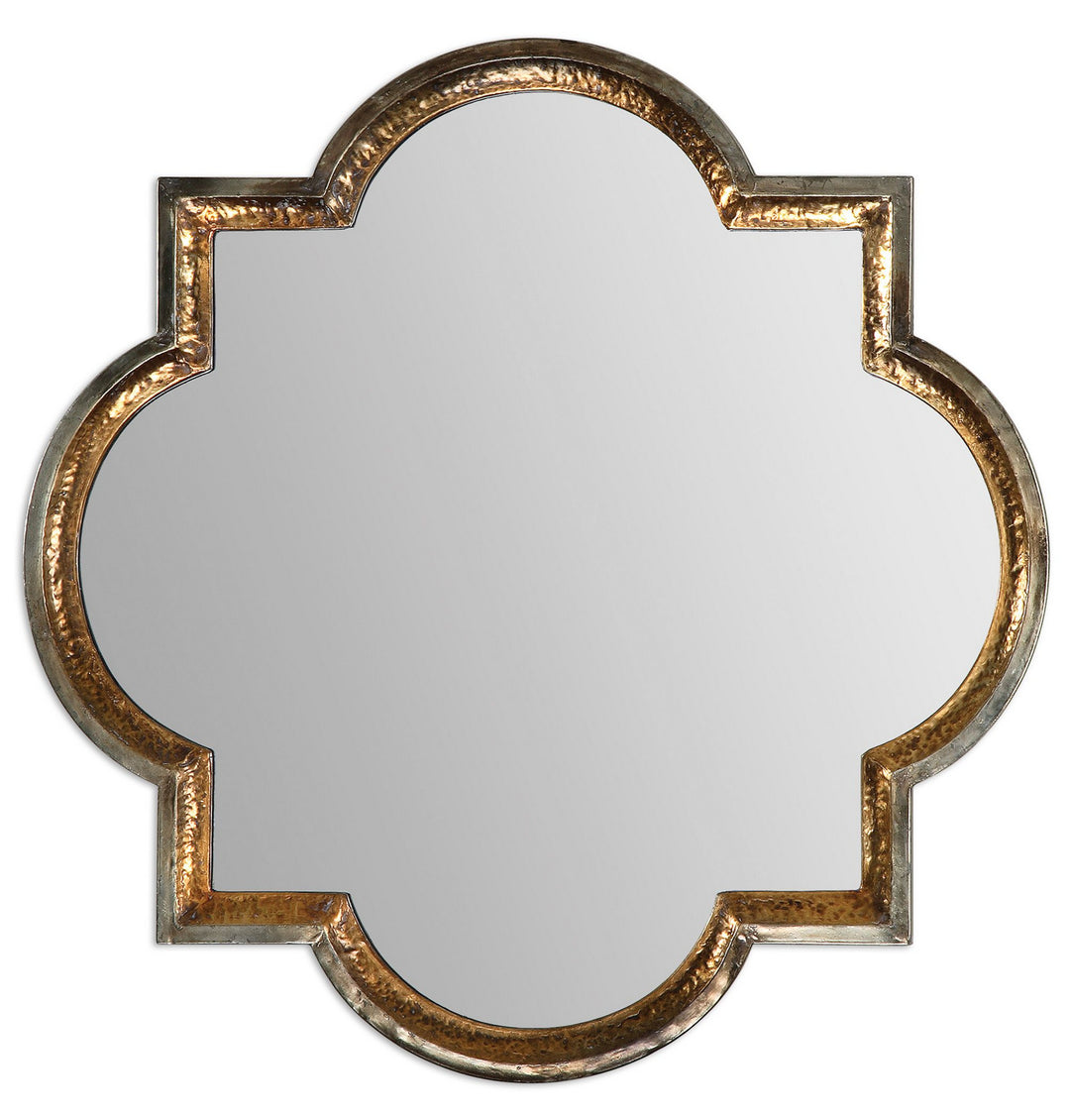 Lourosa Mirror in Antiqued Gold And Oxidized Silver Champagne - available from The Lighting Shoppe, trusted by Canadian homeowners