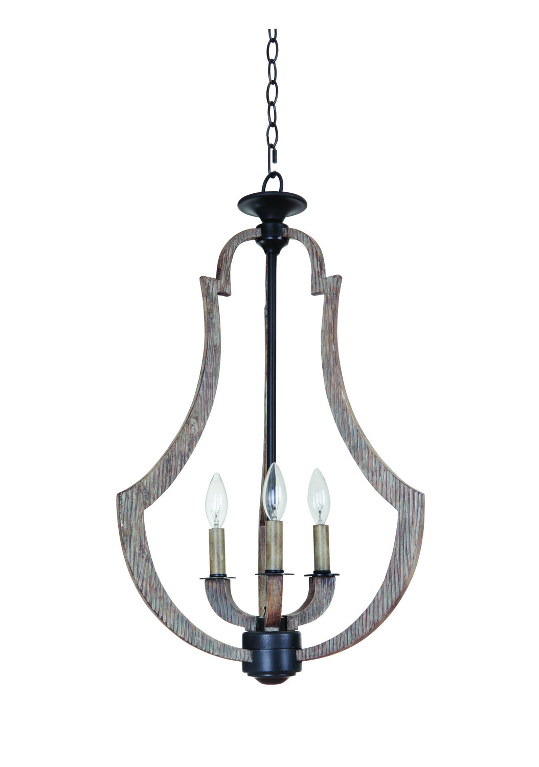 Winton Three Light Foyer in Weathered Pine - available from The Lighting Shoppe, trusted by Canadian homeowners