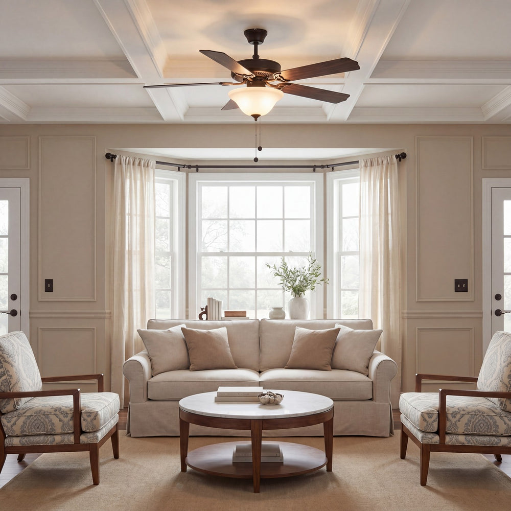 Meridian - M2018ORBRV - 52" Ceiling Fan - First Value - Oil Rubbed Bronze