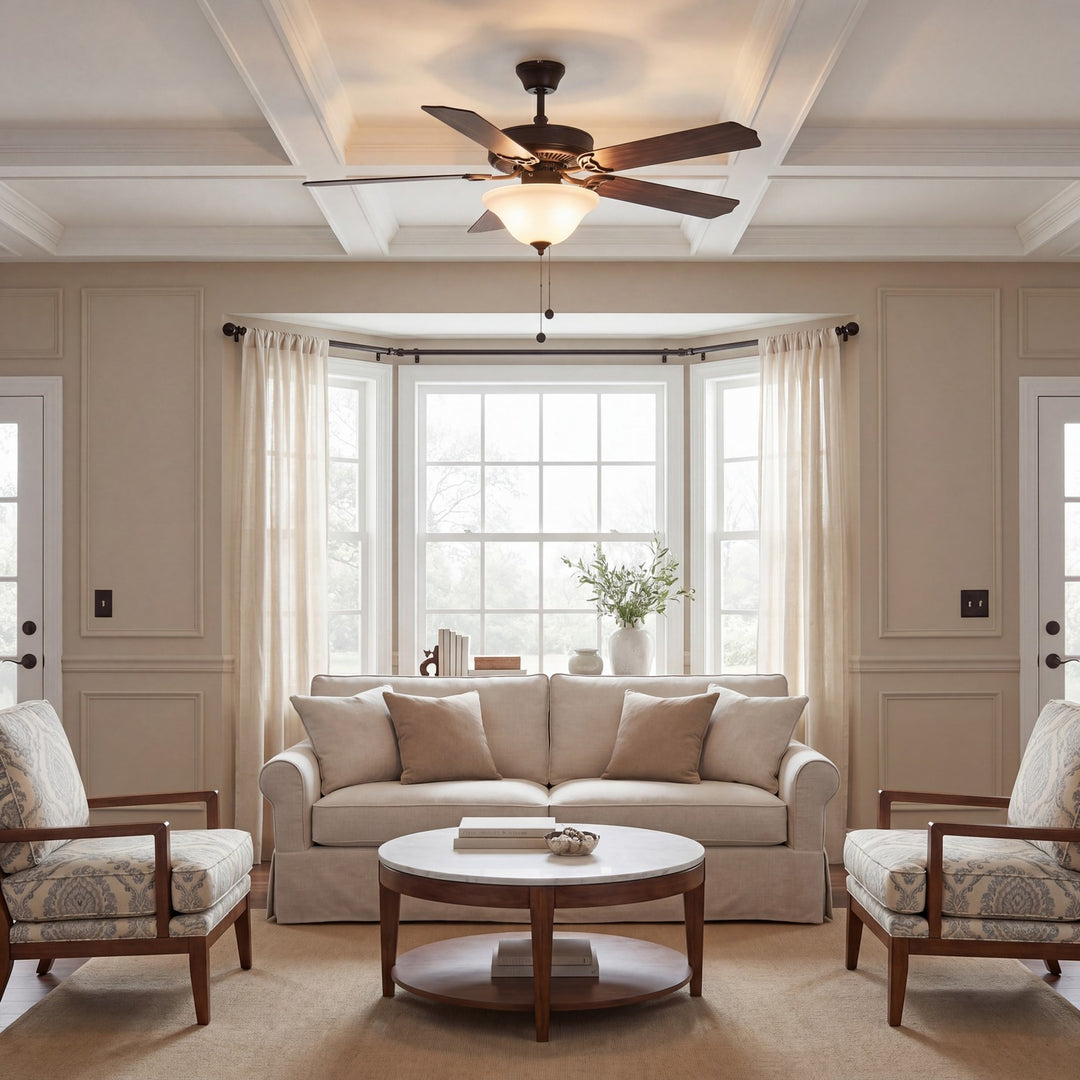 Meridian - M2018ORBRV - 52" Ceiling Fan - First Value - Oil Rubbed Bronze