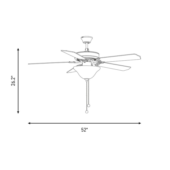 Meridian - M2018ORBRV - 52" Ceiling Fan - First Value - Oil Rubbed Bronze