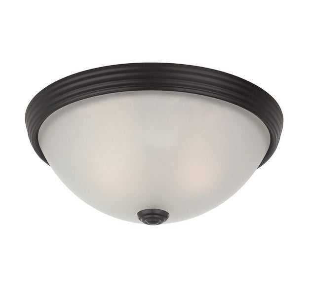 Flush Mount Two Light Flush Mount in English Bronze Savoy House