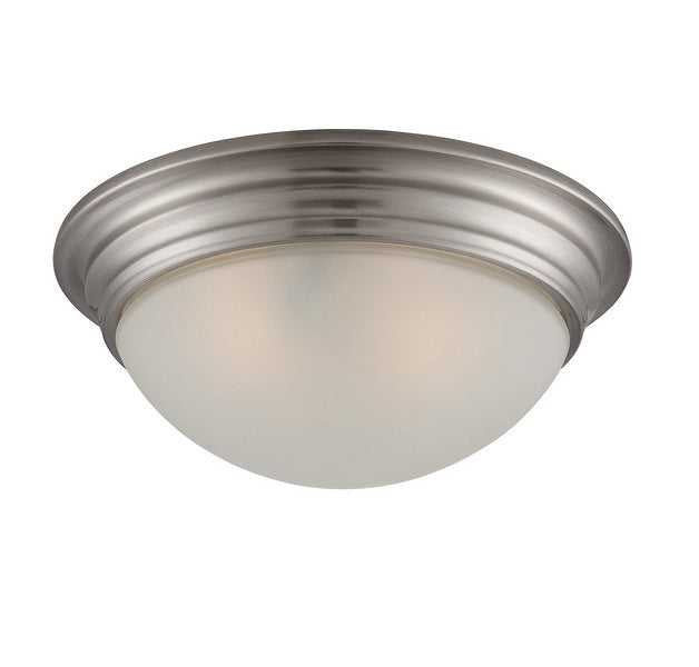 Flush Mount Two Light Flush Mount in Satin Nickel Savoy House