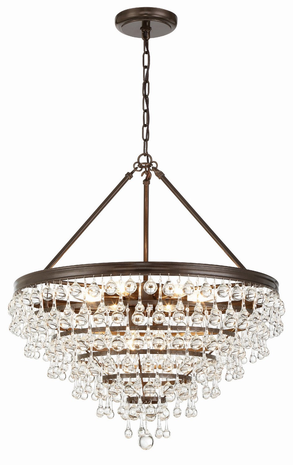 Calypso Eight Light Chandelier in Vibrant Bronze - available from The Lighting Shoppe, trusted by Canadian homeowners