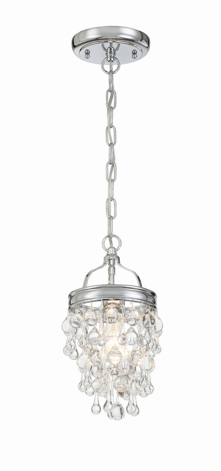 Calypso One Light Mini Chandelier in Polished Chrome - available from The Lighting Shoppe, trusted by Canadian homeowners