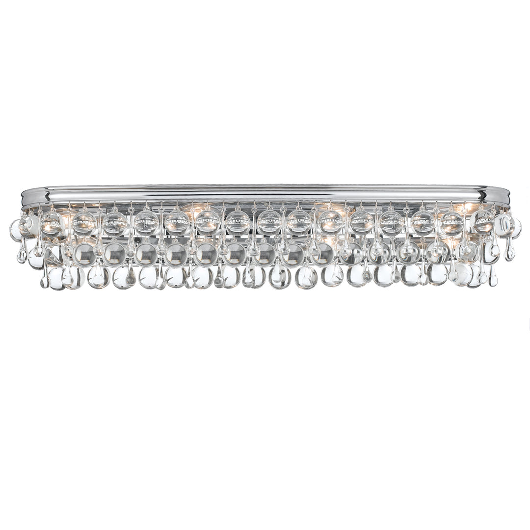 Calypso Eight Light Bathroom Vanity in Polished Chrome - available from The Lighting Shoppe, trusted by Canadian homeowners