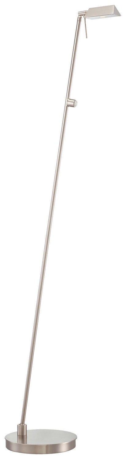 George's Reading Room LED Floor Lamp in Brushed Nickel - available from The Lighting Shoppe, trusted by Canadian homeowners