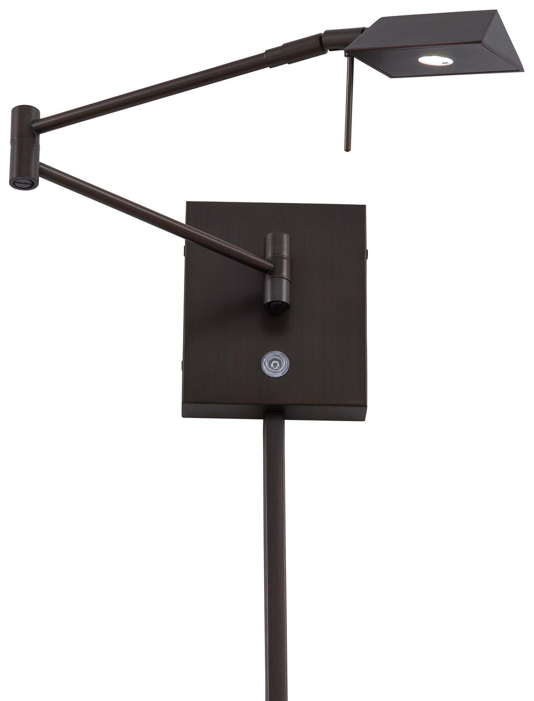 George's Reading Room LED Swing Arm Wall Lamp in Copper Bronze Patina - available from The Lighting Shoppe, trusted by Canadian homeowners