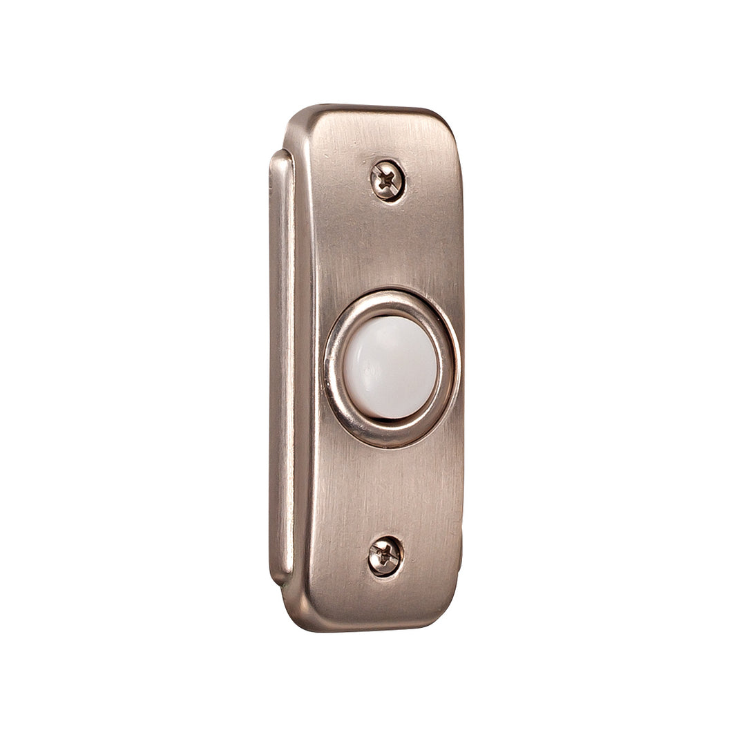 Push Button-Recessed Stepped Rectangle Lighted Push Button in Pewter - available from The Lighting Shoppe, trusted by Canadian homeowners