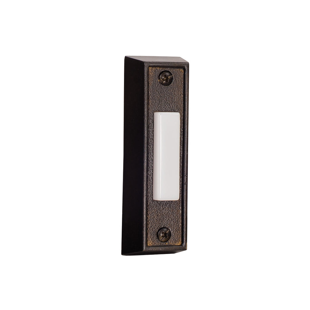 Push Button-Surface Mount Surface Mount Rectangle Lighted Push Button in Bronze - available from The Lighting Shoppe, trusted by Canadian homeowners