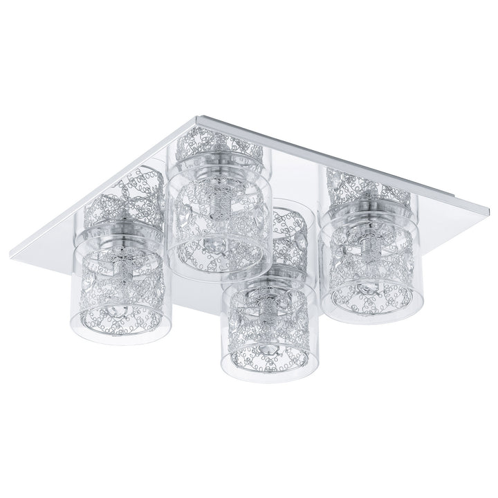 Eglo Canada - 91733A - Four Light Ceiling Mount - Pianella - Chrome