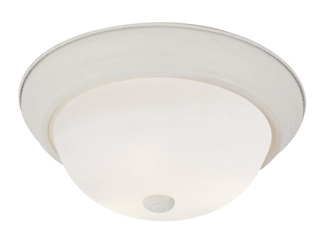 Bowers Two Light Flushmount in Antique White - available from The Lighting Shoppe, trusted by Canadian homeowners