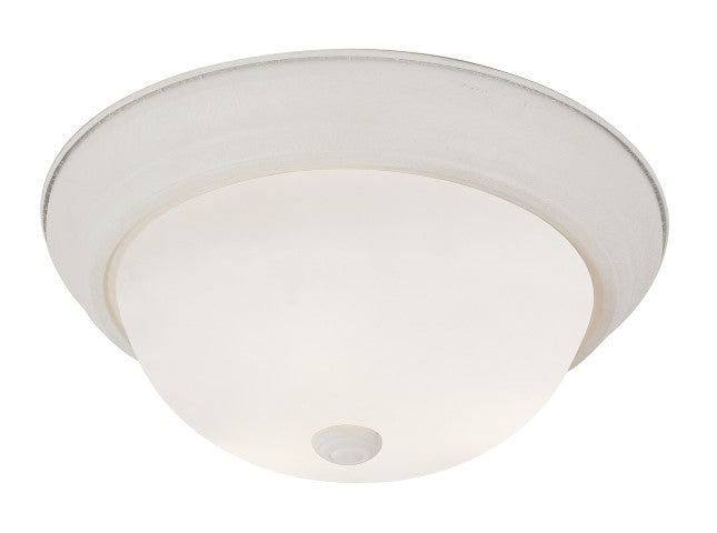 Bowers Three Light Flushmount in Antique White - available from The Lighting Shoppe, trusted by Canadian homeowners