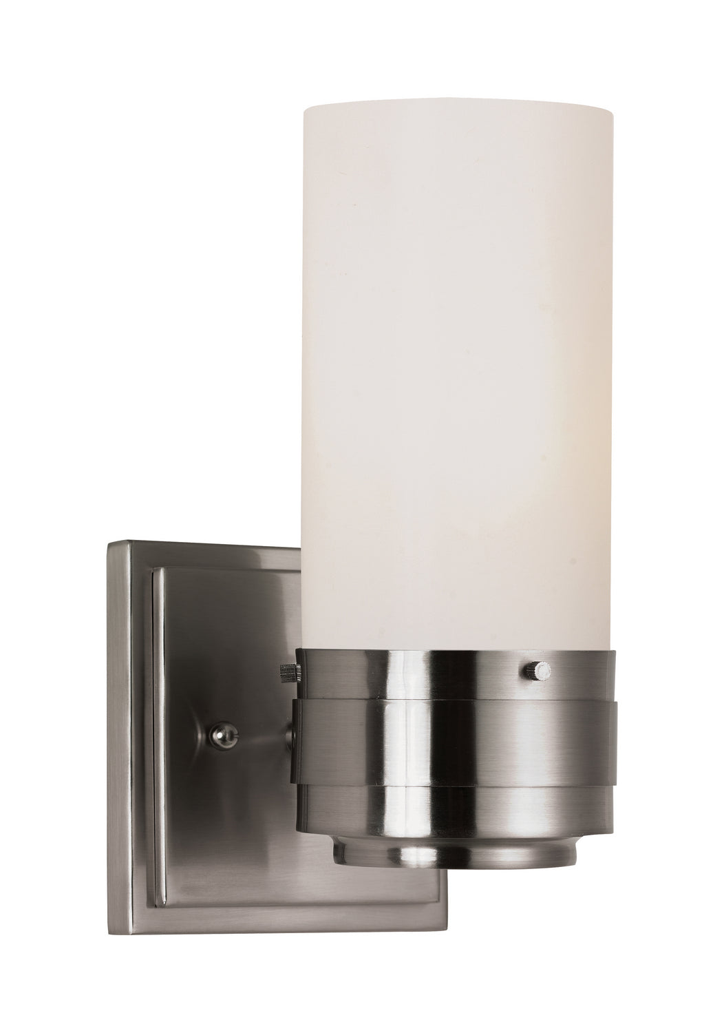 Fusion One Light Wall Sconce in Brushed Nickel - available from The Lighting Shoppe, trusted by Canadian homeowners