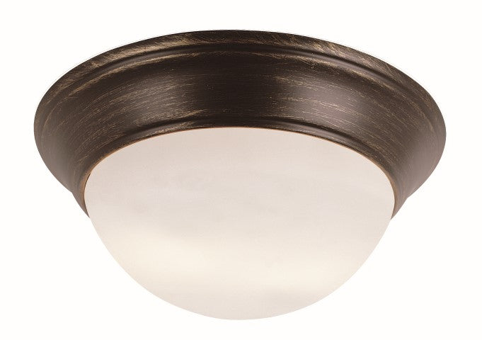 Bolton Two Light Flushmount in Rubbed Oil Bronze - available from The Lighting Shoppe, trusted by Canadian homeowners