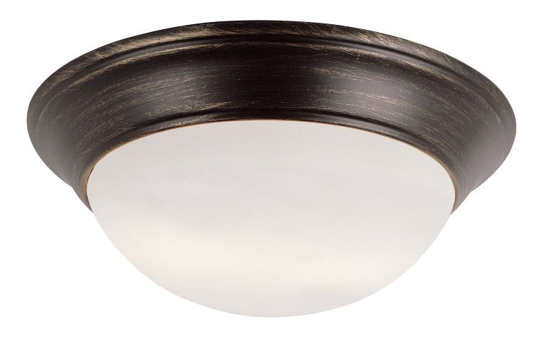 Bolton Three Light Flushmount in Rubbed Oil Bronze - available from The Lighting Shoppe, trusted by Canadian homeowners
