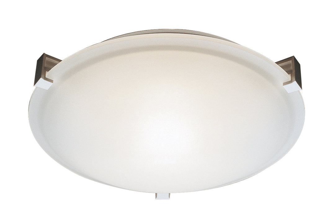Neptune Three Light Flushmount in Brushed Nickel - available from The Lighting Shoppe, trusted by Canadian homeowners