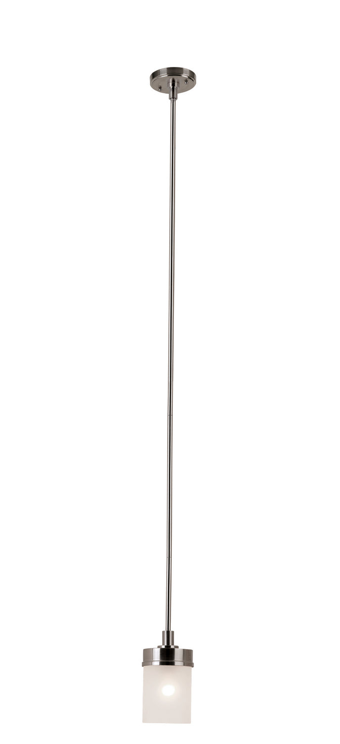 Fusion One Light Mini Pendant in Brushed Nickel - available from The Lighting Shoppe, trusted by Canadian homeowners