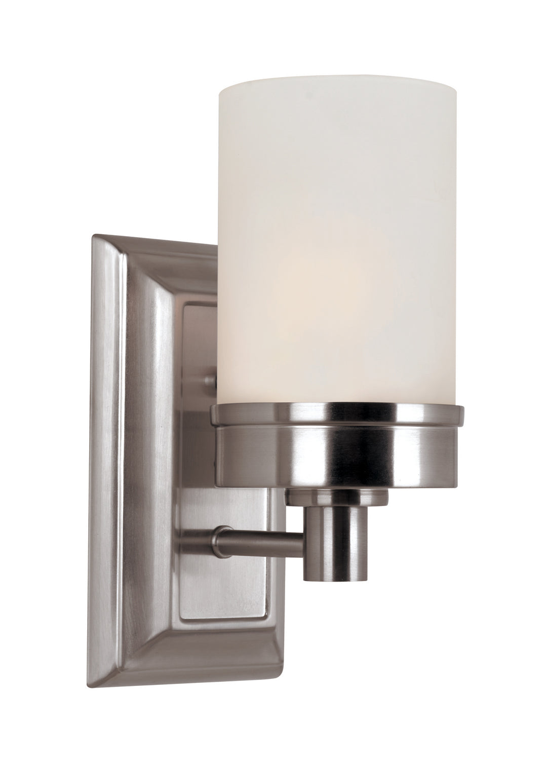 Fusion One Light Wall Sconce in Brushed Nickel - available from The Lighting Shoppe, trusted by Canadian homeowners