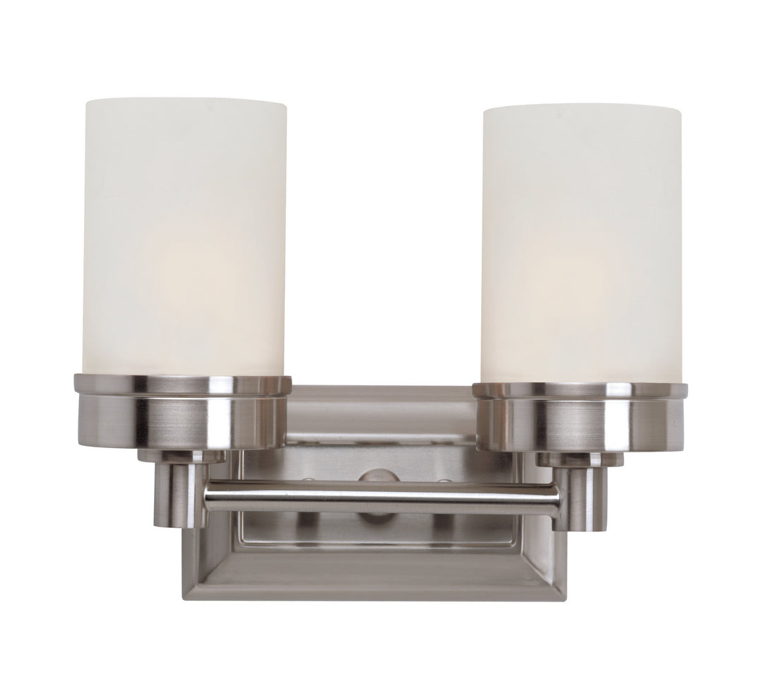 Fusion Two Light Vanity Bar in Brushed Nickel - available from The Lighting Shoppe, trusted by Canadian homeowners