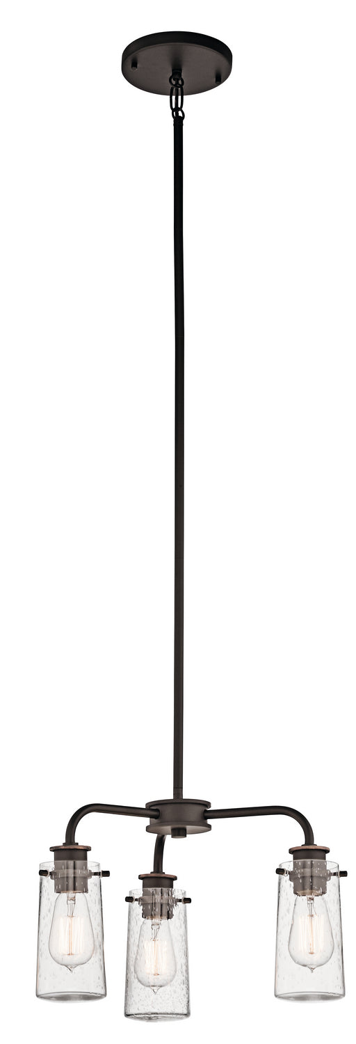 Kichler Canada - 43057OZ - Three Light Chandelier/Semi Flush - Braelyn - Olde Bronze