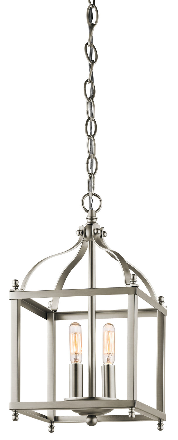 Kichler Canada - 42565NI - Two Light Pendant - Larkin - Brushed Nickel