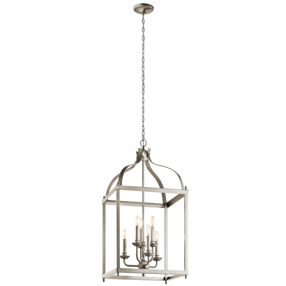 Kichler Canada - 42568NI - Six Light Foyer Chandelier - Larkin - Brushed Nickel